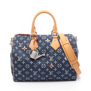 LOUIS VUITTON Speedy Bandouliere 30 crossbody Handbag M27556 Monogram denim