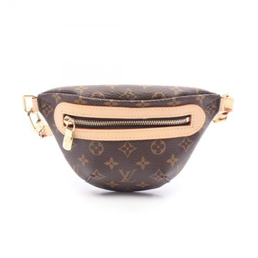 LOUIS VUITTON Micro Bum Belt Charm Waist bag M03771 Monogram leather Brown