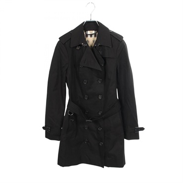 BURBERRY Sandringham Trench Coat Jacket 3900453 cotton Black Used Women size M