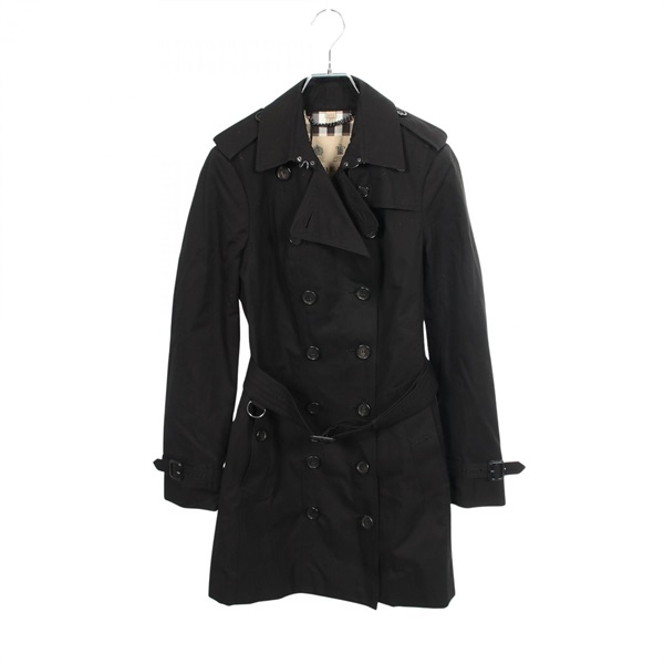 BURBERRY Sandringham Trench Coat Jacket 3900453 cotton Black Used Women size M