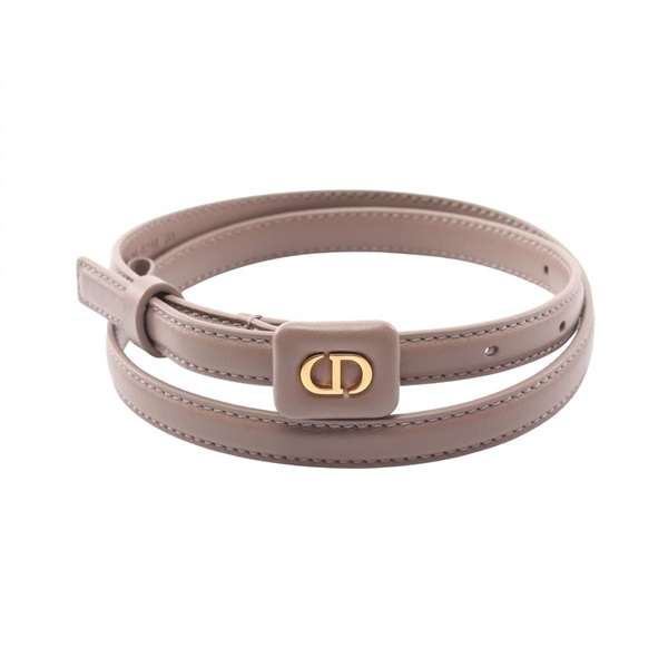 Christian Dior 70cm CD logo belt ceinture leather beige used