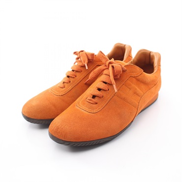 HERMES Master Sneakers Suede Orange Used Women size 38