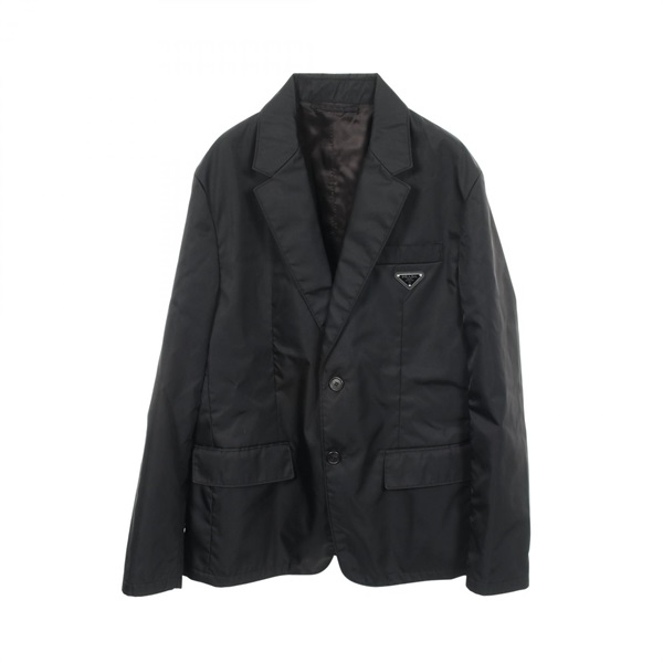 PRADA Re-Nylon Triangle Plate Tailored jacket #52 SD099 Nylon Black Used mens