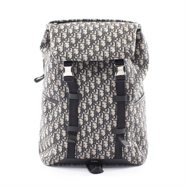 Christian Dior Explorer Backpack 1ESBA152YKY_H27E canvas leather Navy Beige CD
