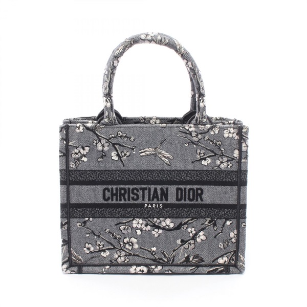 Christian Dior BOOK TOTE Small hand Bag M1265ZEXW_M20I canvas Gray Black White