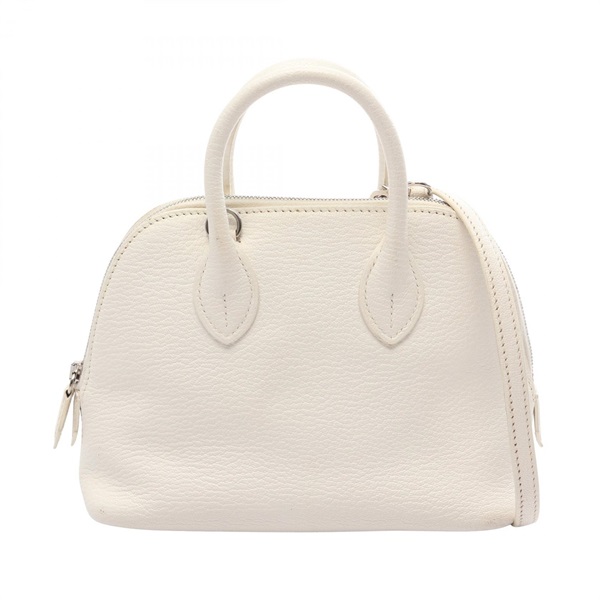 HERMES Bolide1923 Mini Shoulder Handbag Chevre leather White Used Women D SHW