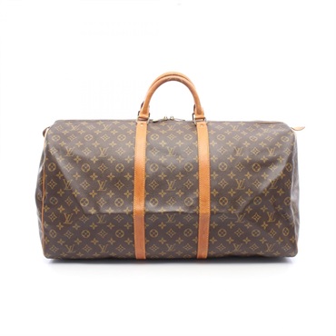 LOUIS VUITTON Keepall 60 travel hand bag M41422 Monogram leather Brown Used