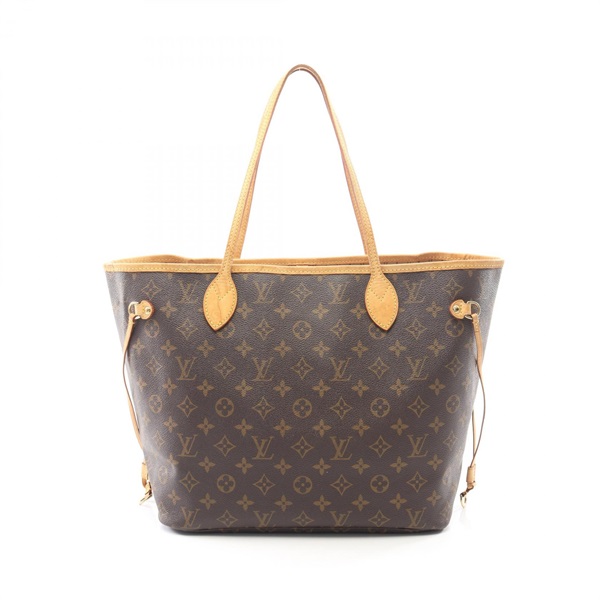 LOUIS VUITTON Neverfull MM Tote shoulder hand Bag M40156 Monogram leather Brown