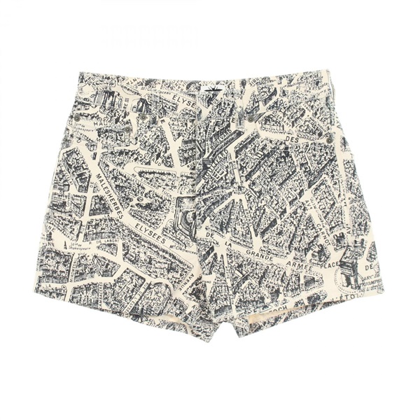Christian Dior Plan de Paris Button-Fly Shorts Pants #36 422P83A3980 cotton CD