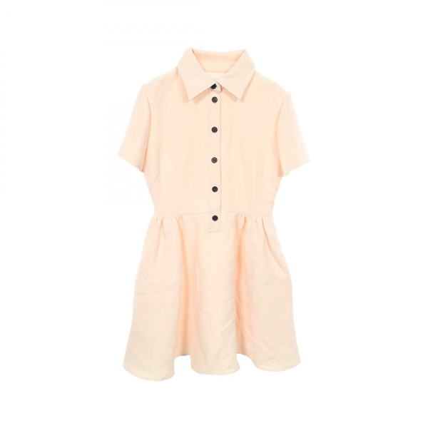 Christian Dior Short sleeve Shirt Dress #38 wool silk Beige Used Women