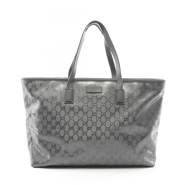 GUCCI GG Imprime Tote Shoulder Handbag 211120 PVC coated canvas leather Used