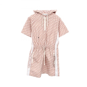 Christian Dior Oblique Technical Taffeta Hooded Dress #F34 polyester Pink Used