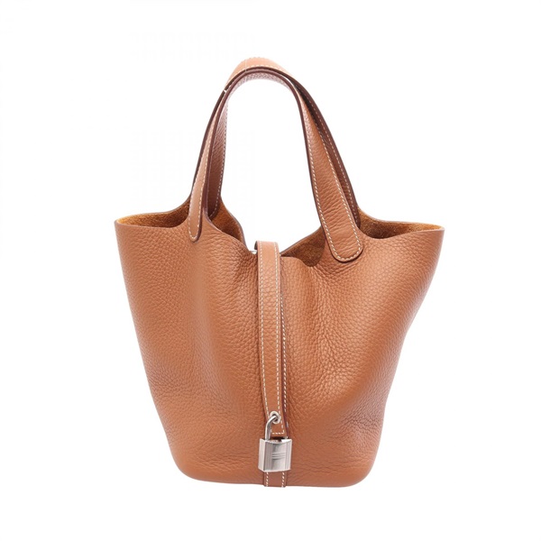 HERMES Picotin Lock PM tote Handbag K Taurillon Clemence leather Gold SHW