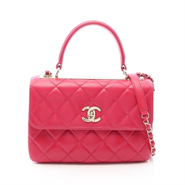 CHANEL Trendy CC chain crossbody Shoulder Small Top Handle Flap Bag Lambskin GHW