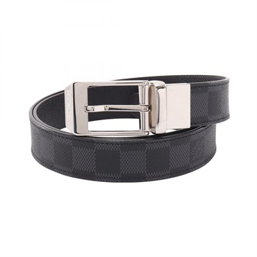 LOUIS VUITTON Ceinture Seattle Reversible Belt M6834 Damier graphite Used #90/36