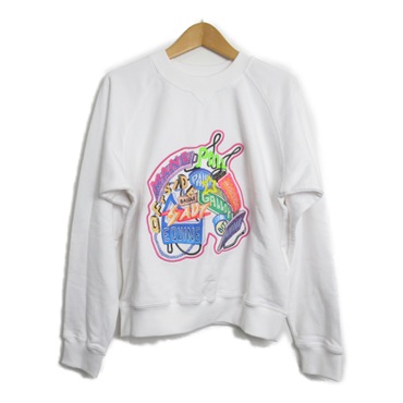 HERMES sweatshirt #36 long sleeves 3E4626DA cotton White Used