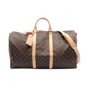 LOUIS VUITTON Keepall Bandouliere 55 Boston Travel Bag Luggage M41414 Monogram