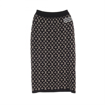 LOUIS VUITTON Vitamins Sporty Monit Tube skirt RW212W FN6 FLKZ02 silk nylon BK