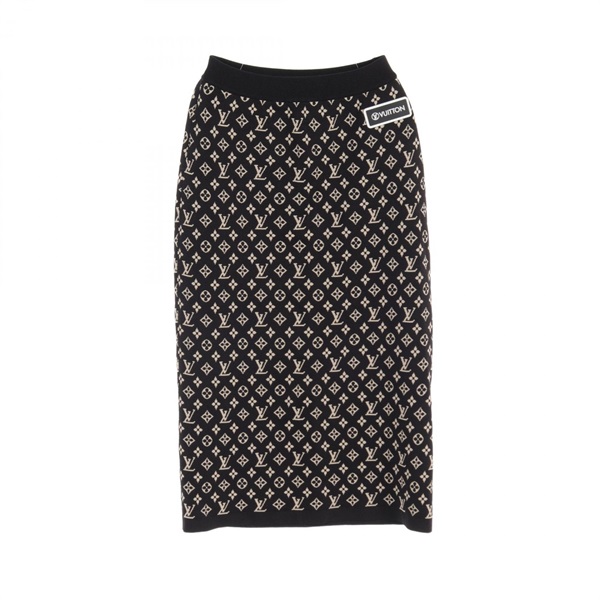 LOUIS VUITTON Vitamins Sporty Monit Tube skirt RW212W FN6 FLKZ02 silk nylon BK