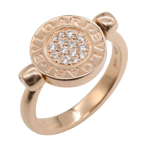 BVLGARI Bvlgari flip Ring Diamond mother of pearl 18KPG gold Used US size 5.5