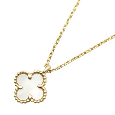 Van Cleef & Arpels Sweet Alhambra Necklace Mother of Pearl 18KYG Gold Used women