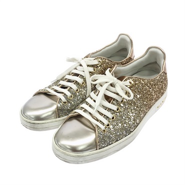 LOUIS VUITTON Shoes sneakers Gold Used Women size 36
