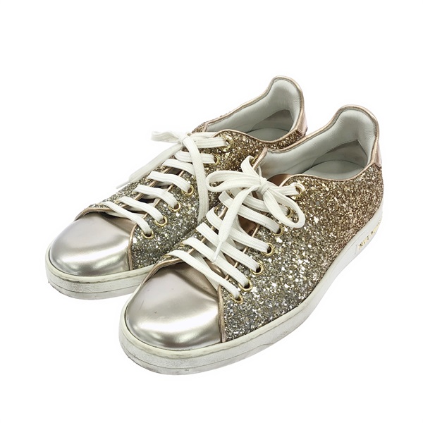 LOUIS VUITTON Shoes sneakers Gold Used Women size 36