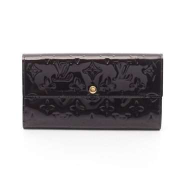 LOUIS VUITTON Portefeuille Sarah long wallet M93524 Vernis leather Purple Used