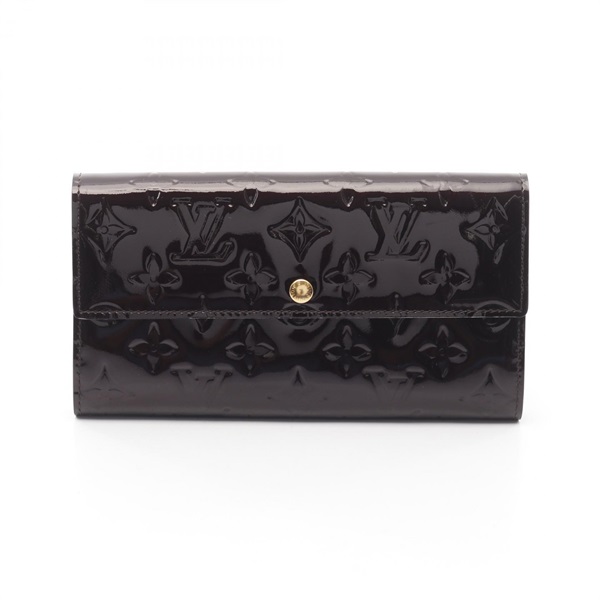 LOUIS VUITTON Portefeuille Sarah long wallet M93524 Vernis leather Purple Used