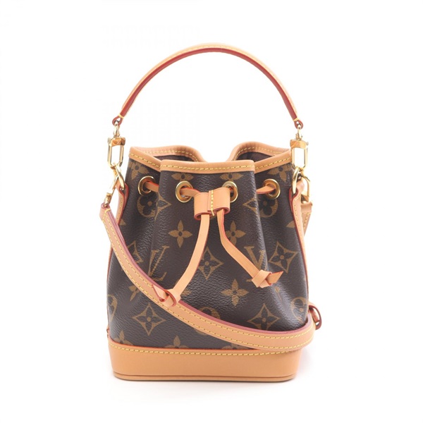 LOUIS VUITTON Nano Noe Shoulder Drawstring Handbag M81266 Monogram Used women