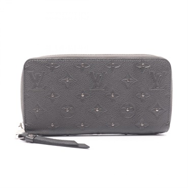 LOUIS VUITTON Zippy around long wallet M61442 Monogram empreinte leather Gray LV