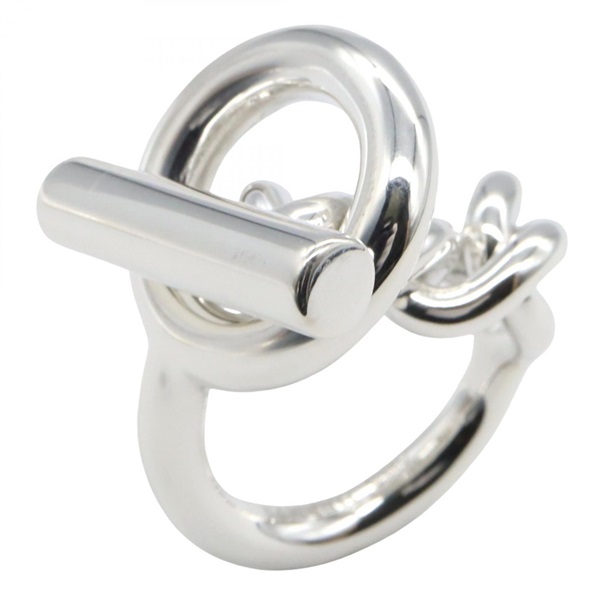 HERMES Croisette Ring bague #5 GM Ag925 Silver Used