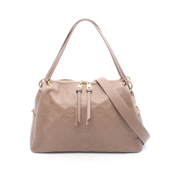 LOUIS VUITTON Ponthieu PM Shoulder Bag M43927 Monogram empreinte Beige Used LV