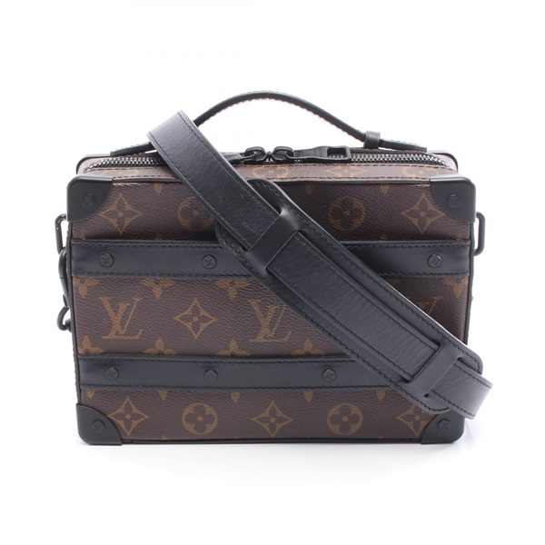 LOUIS VUITTON Handle Soft Trunk Crossbody Handbag M45935 Monogram macassar Used