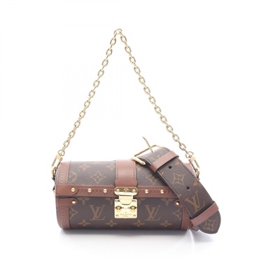 LOUIS VUITTON Papillon Trunk Chain Shoulder Bag M57835 Monogram canvas Used LV