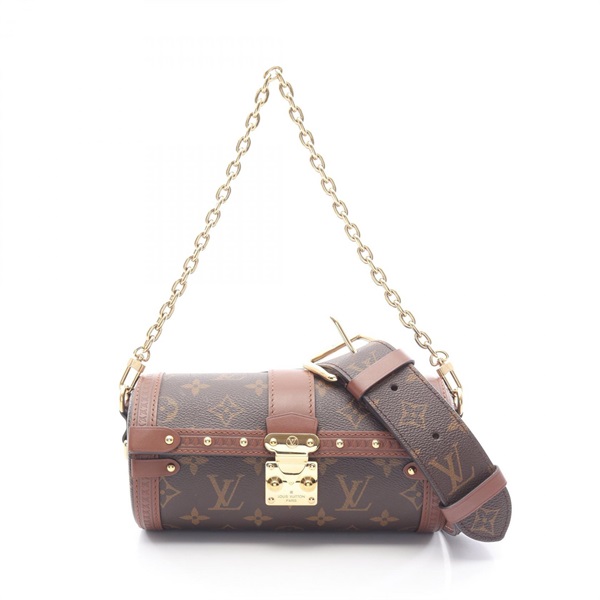 LOUIS VUITTON Papillon Trunk Chain Shoulder Bag M57835 Monogram canvas Used LV
