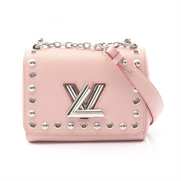 LOUIS VUITTON Twist PM chain Shoulder hand Bag Epi Rose valerine Used Women
