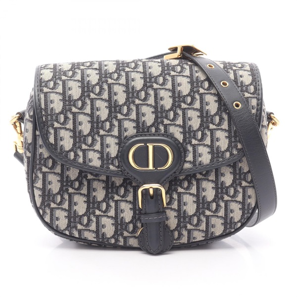 Christian Dior BOBBY Medium Oblique Shoulder Bag M9319UTZQ_M928 canvas Beige Blk