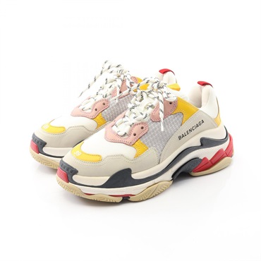 BALENCIAGA Triple S Sneakers 524038 leather Fabric Multicolor Used Women size 39