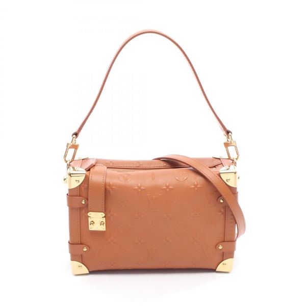 LOUIS VUITTON Side Trunk PM shoulder crossbody Handbag M21741 Monogram brown