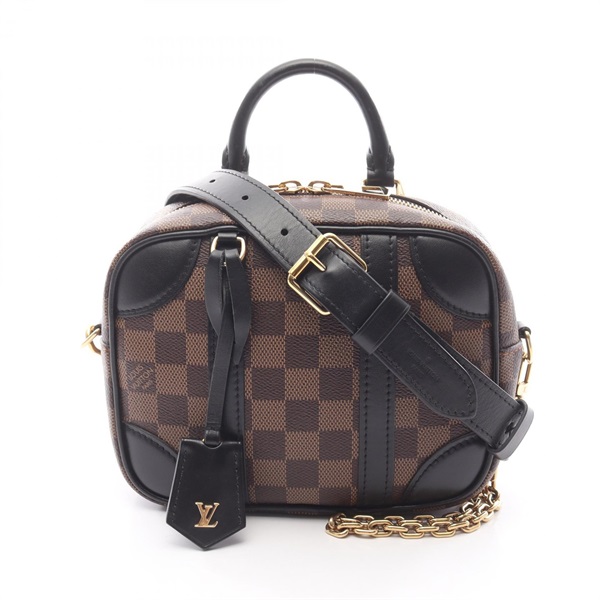 LOUIS VUITTON Valisette Souple BB crossbody Handbag N50063 Damier leather ebene