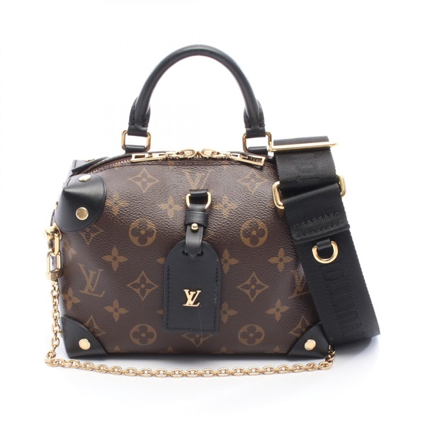 LOUIS VUITTON Petit Malle Souple chain crossbody Handbag M45571 Monogram leather
