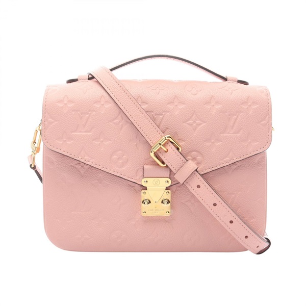 LOUIS VUITTON Pochette Metis MM crossbody Handbag M44018 Monogram empreinte pink
