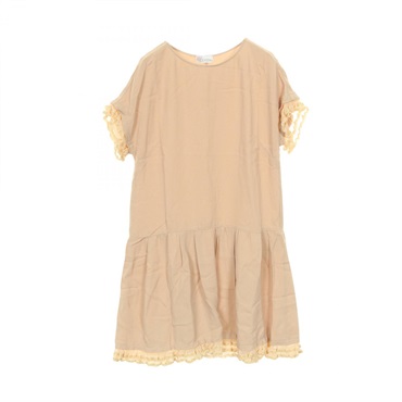 RED VALENTINO Dress #40 short sleeves DROVS9D5-V12048R Rayon Pink Used Women