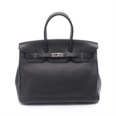 HERMES Birkin 35 Handbag Togo leather Black Used Women M SHW