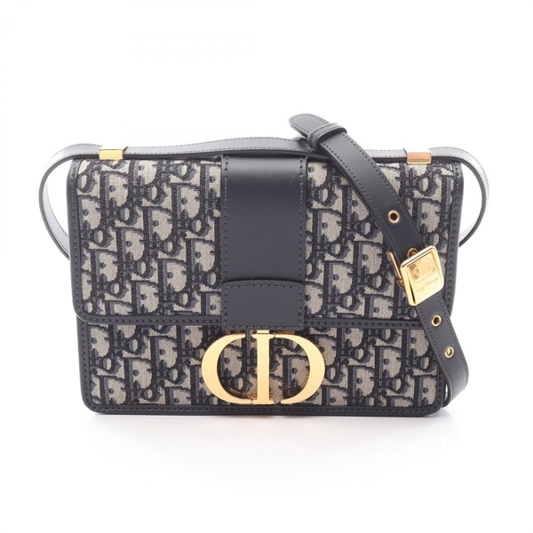 Christian Dior 30 MONTAIGNE Oblique Shoulder Bag 09-BO-0149 Jacquard leather