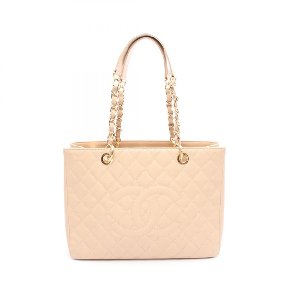 CHANEL Matelasse Grand Shopping GST Tote chain shoulder Bag A50995 leather GHW