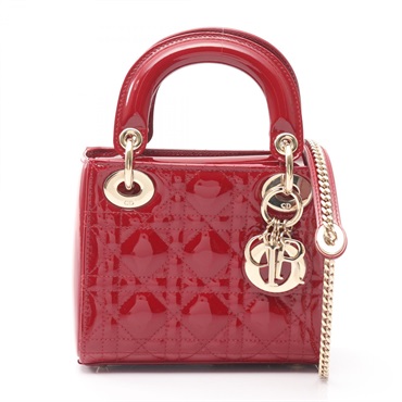 Christian Dior Lady Dior Mini Cannage crossbody tote Handbag M0505OWCB leather