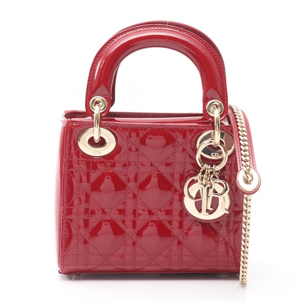 Christian Dior Lady Dior Mini Cannage crossbody tote Handbag M0505OWCB leather