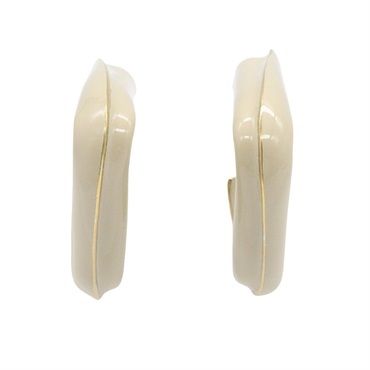 BOTTEGA VENETA Triangle Pierced Earrings Silver925 GHW Used women